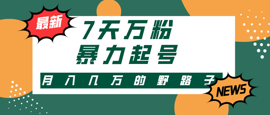 （13047期）3-7天万粉，快手暴力起号，多种变现方式，新手小白秒上手，单月变现几…-湘创网