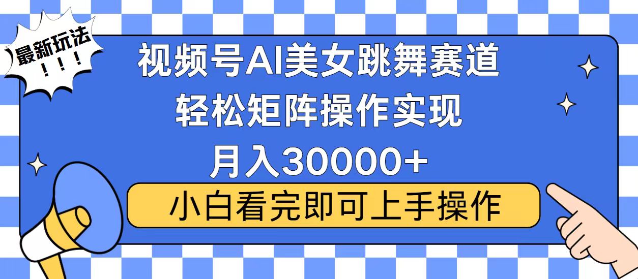 （13813期）视频号蓝海赛道玩法，当天起号，拉爆流量收益，小白也能轻松月入30000+-湘创网