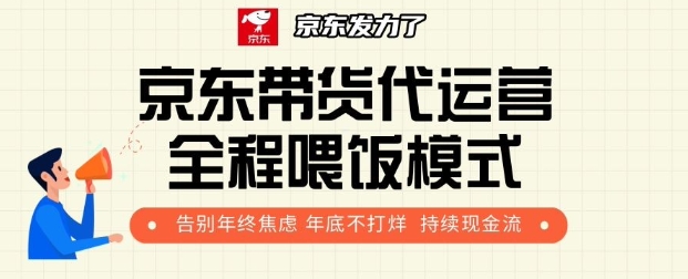 京东带货代运营全程喂饭模式，告别年终焦虑 年底不打烊 持续现金流+-湘创网
