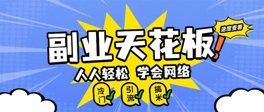 副业天花板0成本做网络，小白轻松上手-湘创网