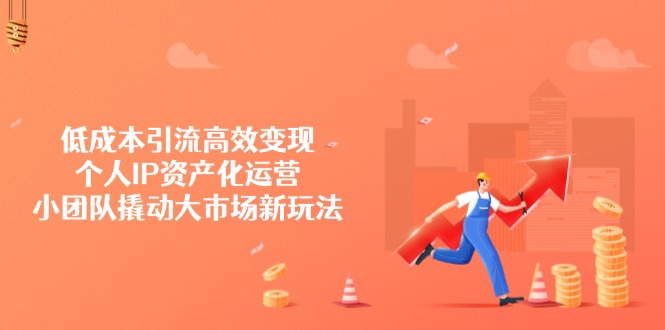 （14555期）低成本引流高效变现，个人IP资产化运营，小团队撬动大市场新玩法-湘创网