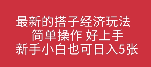 最新的搭子经济玩法，简单操作，好上手，新手小白也可日入几张-湘创网