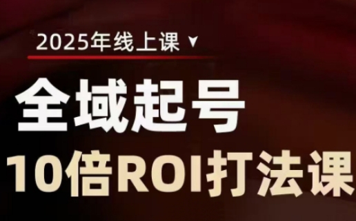 2025全域起号10倍ROI打法课，助你提升直播间的投资回报率-湘创网