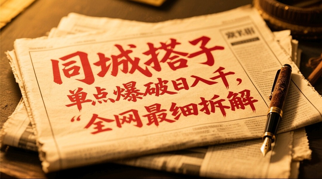 同城搭子群19.9单点爆破日入千，搭子组局月入万，全网最细拆解-湘创网