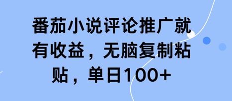 番茄小说评论推广就有收益，无脑复制粘贴，单日100+-湘创网