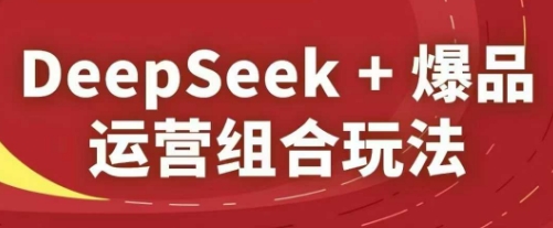DeepSeek+爆品运营组合玩法，2025淘系精品课-湘创网
