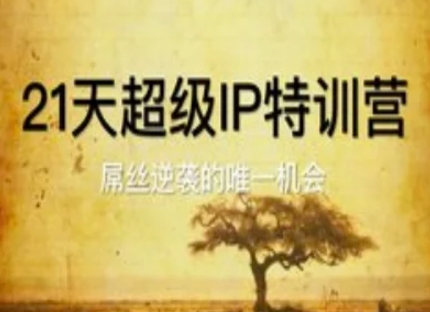 21天超级IP特训营，屌丝逆袭的唯一机会-湘创网
