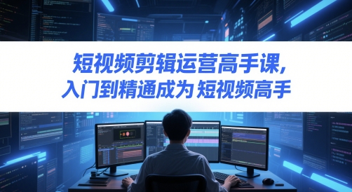 短视频剪辑运营高手课，入门到精通成为短视频高手-湘创网