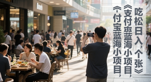 支付宝蓝海小项目，吃饭逛街拍个照，轻松日入1张-湘创网