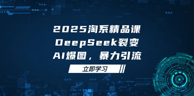 （14639期）2025 淘系精品课，DeepSeek 裂变，AI 爆图，暴力引流-湘创网