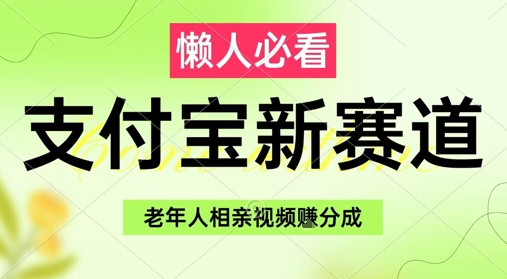 支付宝新赛道，利用老年人相亲视频，挣分成收益，轻松月入过W，操作简单-湘创网
