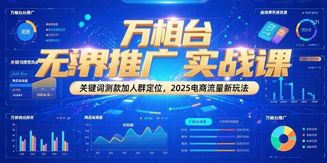 （15192期）万相台无界推广实战课，关键词测款加人群定位，2025电商流量新玩法-湘创网