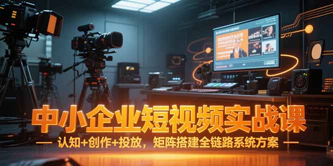（15249期）中小企业短视频实战课，认知+创作+投放，矩阵搭建全链路系统方案-湘创网