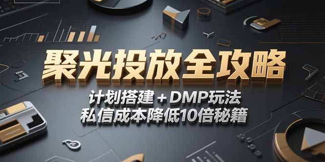 （15254期）2025小红书聚光投放全攻略，计划搭建+DMP玩法，私信成本降低10倍秘籍-湘创网