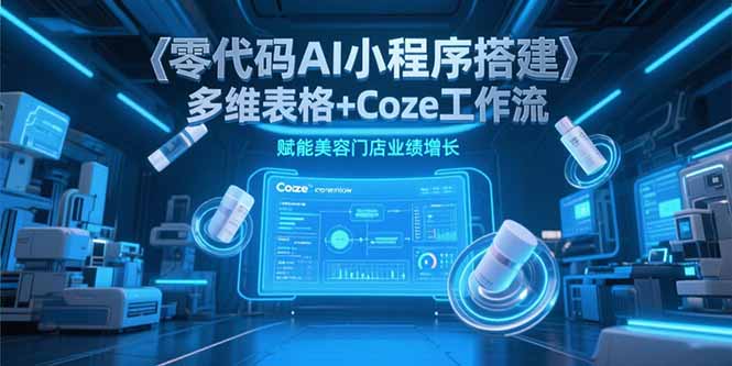 （15239期）零代码AI小程序搭建，多维表格+Coze工作流，赋能美容门店业绩增长-湘创网
