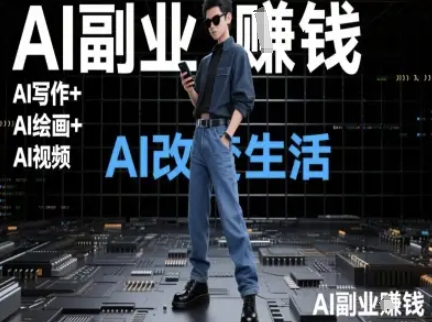 AI改变生活（Ai写作+AI绘画+Ai视频），AI副业挣钱-湘创网