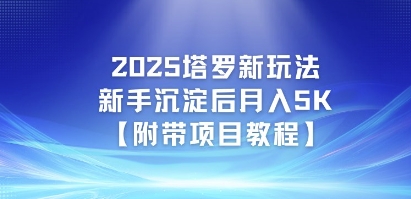 2025塔罗新玩法，新手沉淀后月入5K【附带项目教程】-湘创网