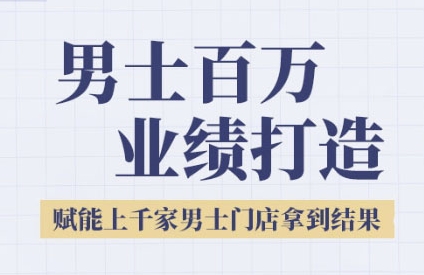2025男士美业百万业绩打造，赋能上千家男士门店拿到结果-湘创网
