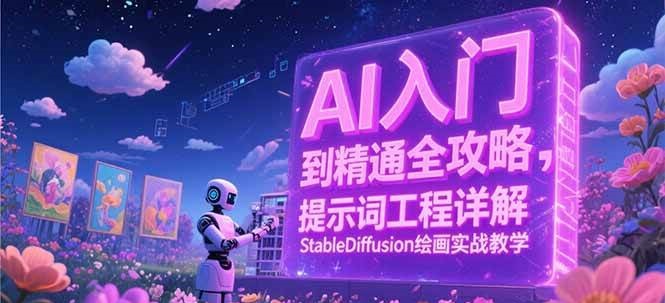 AI入门到精通全攻略，提示词工程详解，StableDiffusion绘画实战教学-湘创网