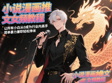 小说漫画推文女频教程，让所有小白从0成为行业内高手，简单暴力兼职轻松挣米-湘创网