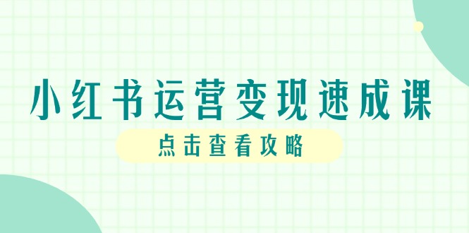 （14951期）小红书运营变现速成课，账号搭建到暴力起号，个人IP全流程指南-湘创网