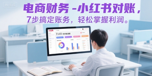 电商财务-小红书对账，7步搞定账务，轻松掌握利润-湘创网