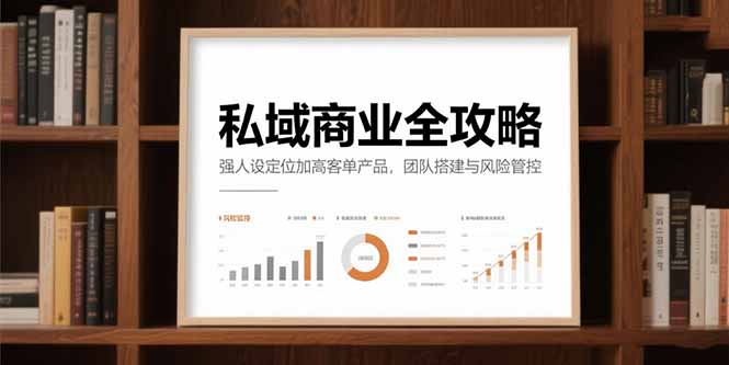 （15294期）私域商业全攻略，强人设定位加高客单产品，团队搭建与风险管控-湘创网