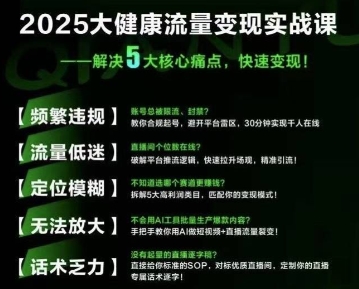 大健康流量全域新增长8.0，三月底线下课视频，大健康万亿蓝海，从类目突围到模式迭代-湘创网