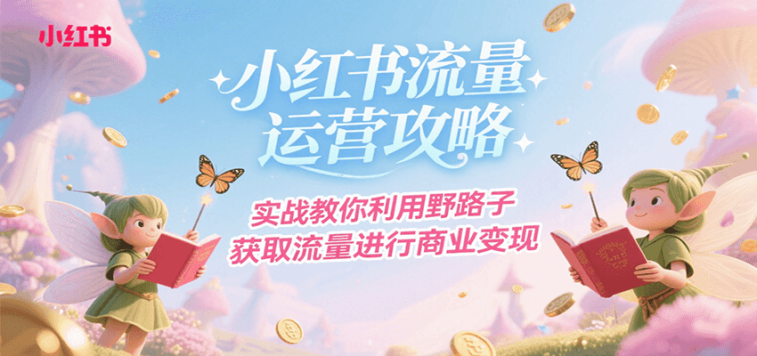 小红书流量运营攻略，实战教你利用野路子获取流量进行商业变现-湘创网