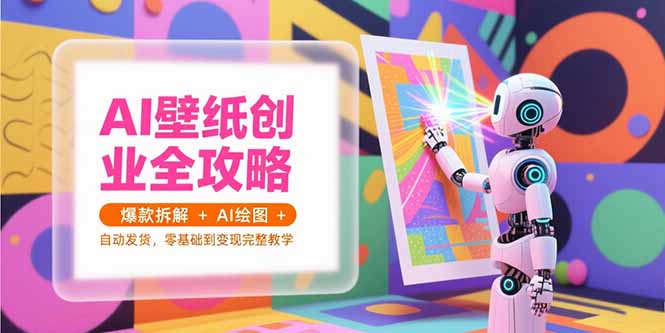 （15312期）AI壁纸创业全攻略，爆款拆解+AI绘图+自动发货，零基础到变现完整教学-湘创网