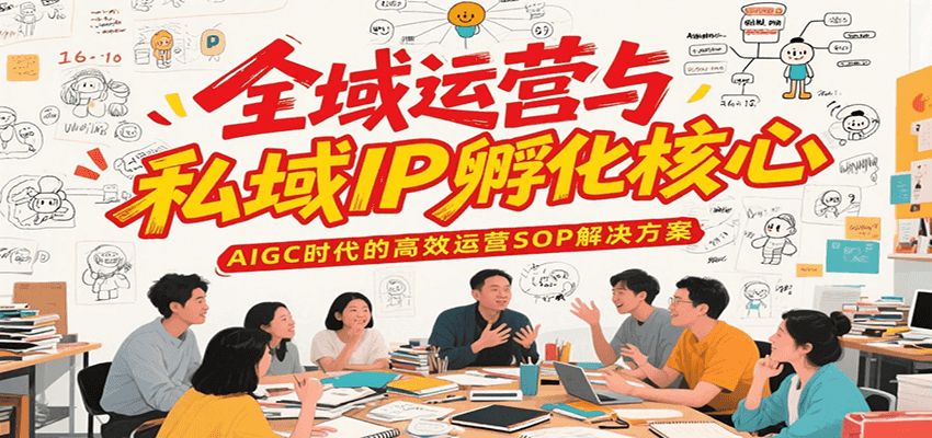 全域运营与私域IP孵化核心，AIGC时代的高效运营SOP解决方案-湘创网