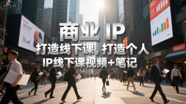 商业IP打造线下课，打造个人 IP线下课视频+笔记-湘创网