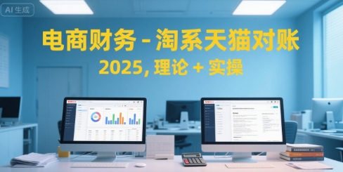电商财务-淘系天猫对账2025，理论+实操-湘创网