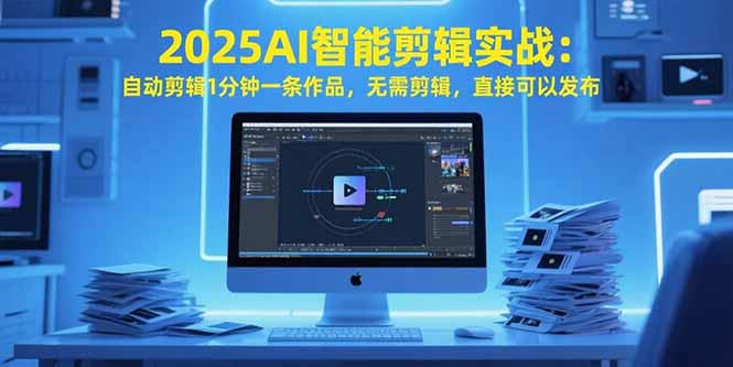 （15504期）2025AI智能剪辑实战：自动剪辑1分钟一条作品，无需剪辑，直接可以发布-湘创网