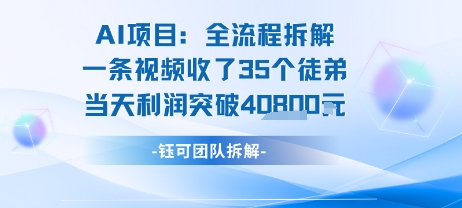 AI收徒变现闭环：一条视频收35人，日入1k+(附完整SOP)-湘创网