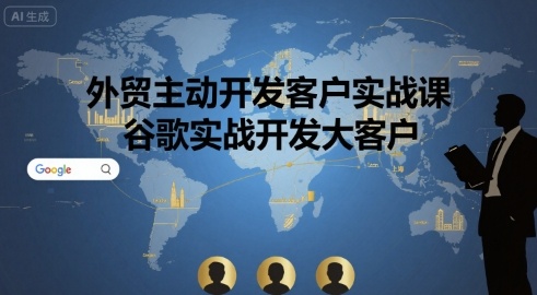外贸主动开发客户实战课，谷歌实战开发大客户-湘创网