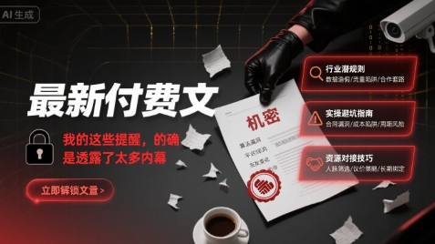 最新付费文：我的这些提醒，的确是透露了太多内幕-湘创网