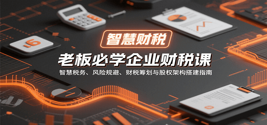 老板必学企业财税课：智慧税务、风险规避、财税筹划与股权架构搭建指南-湘创网