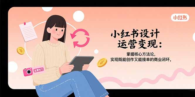 （15636期）小红书设计运营变现：掌握核心方法论，实现既能创作又能接单的商业闭环-湘创网