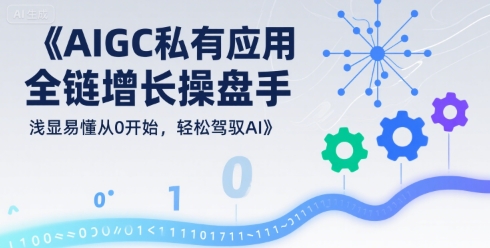 AIGC私有化应用全链增长操盘手，浅显易懂从0开始，轻松驾驭AI-湘创网