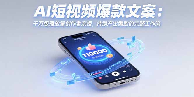 （15569期）AI短视频爆款文案：千万级播放量创作者亲授，持续产出爆款的完整工作流-湘创网