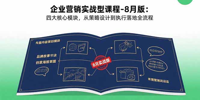 （15823期）企业营销实战型课程-8月版：四大核心模块，从策略设计到执行落地全流程-湘创网