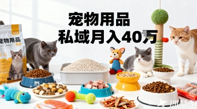月变现40个！宠物用品私域运营的精准掘金之道玩法-湘创网