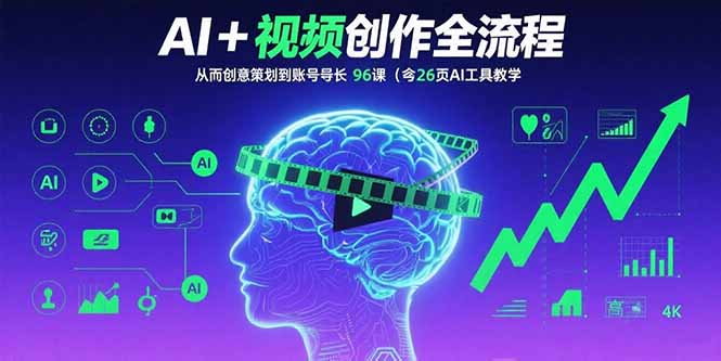 （15869期）AI+短视频创作全流程：从创意策划到账号增长，96节课(含26项AI工具教学)-湘创网
