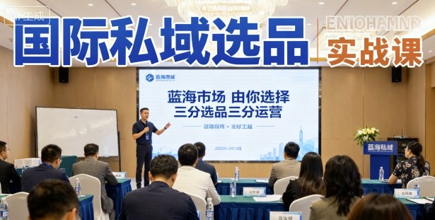 国际私域选品实战课，蓝海市场由你选择，七分选品三分运营-湘创网