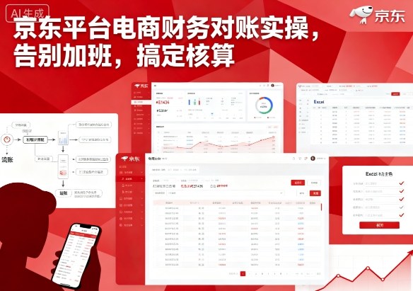京东平台电商财务对账实操，告别加班，搞定核算-湘创网