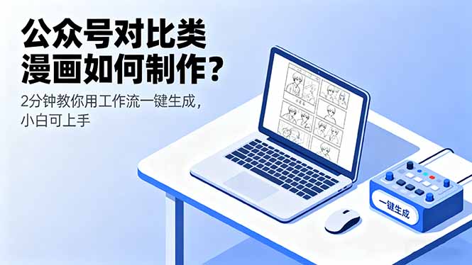 （16059期）公众号对比类漫画如何制作？2分钟教你用工作流一键生成，小白可上手-湘创网