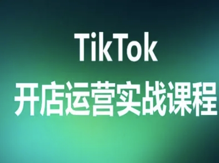 TikTok开店运营实战课程，TK跨境电商实操全流程-湘创网