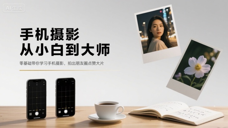 手机摄影从小白到大师，零基础带你学习手机摄影，拍出朋友圈点赞大片-湘创网