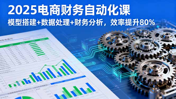（16021期）2025电商财务自动化课，模型搭建+数据处理+财务分析，效率提升80%-湘创网